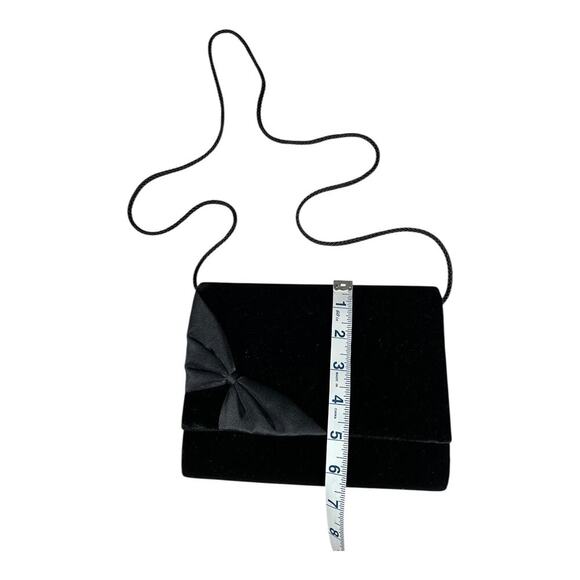 Vintage Partners Mervyns Womens Black Satin Lined Suede Shoulder Bag/Purse OS - Picture 5 of 10